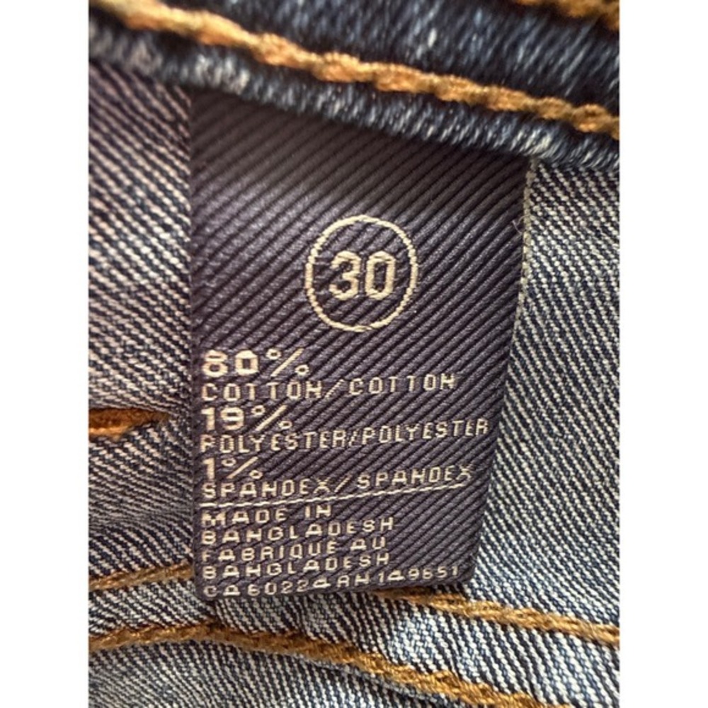 Buffalo David Bitton Evan-X Denim Shorts Size 30 14" Inseam Y2K Style Jorts EUC - Picture 6 of 7